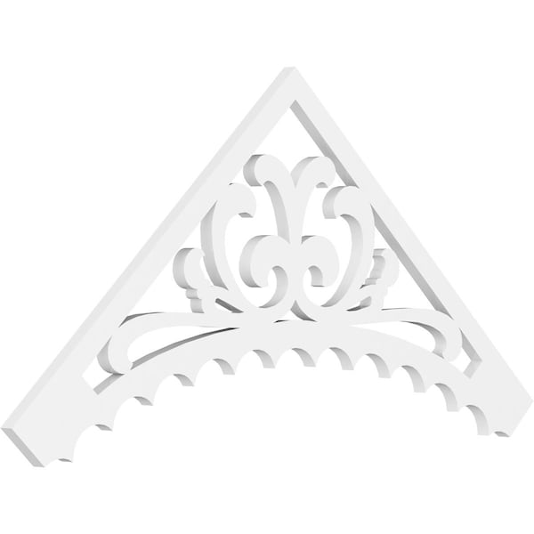 Ekena Millwork Pitch Genova Architectural Grade PVC Gable Pediment, 48"W x 22"H x 1"P (11/12) GPP048X022X100GEN - main